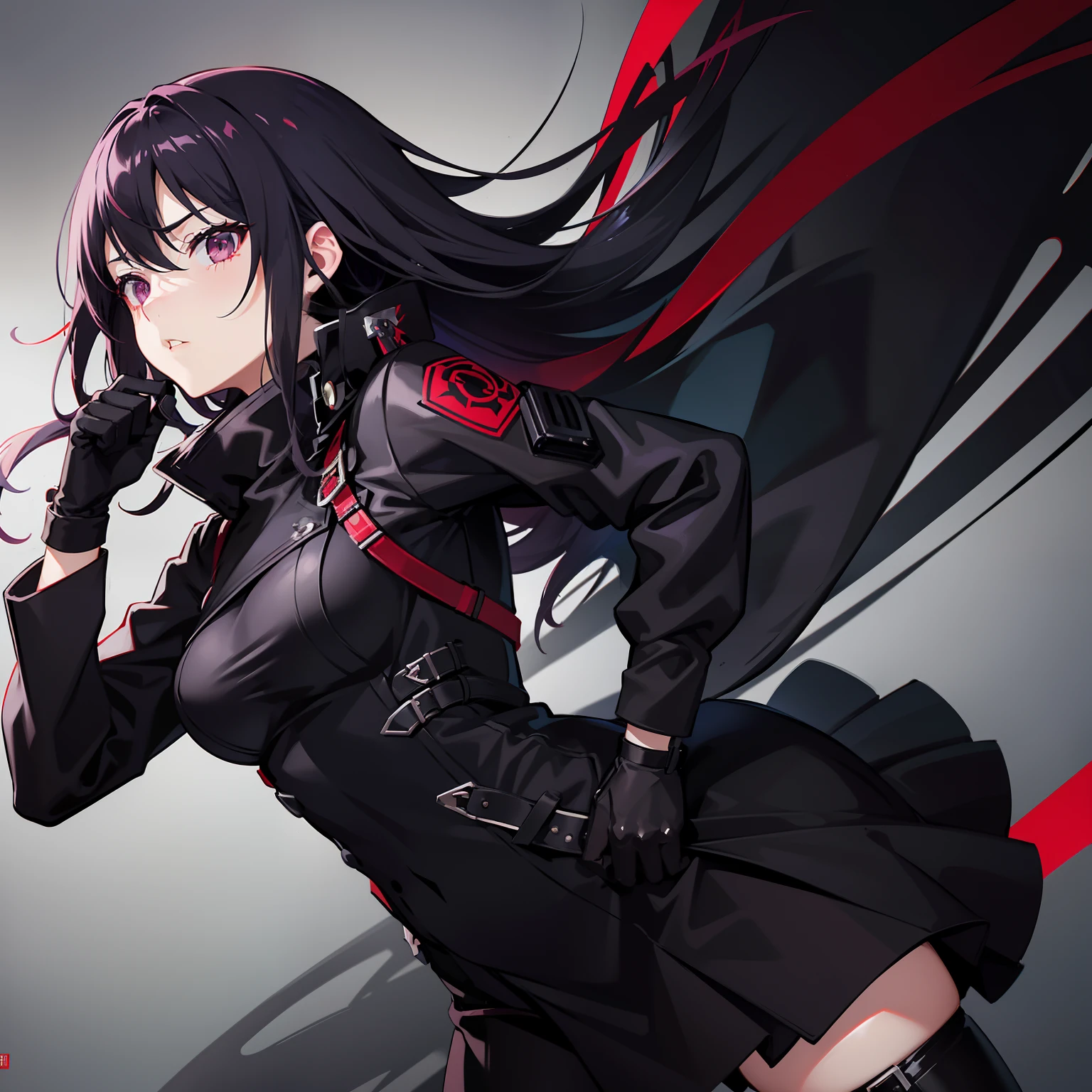 anime image：Assassin Girl Hair color：Dark black or burgundy Eye color ...