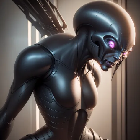 Repitilian Alien,rosto,,alien, ART ultra realista, Unreal Engine --Q2 --V4 Cinematic Hyper-realistic
