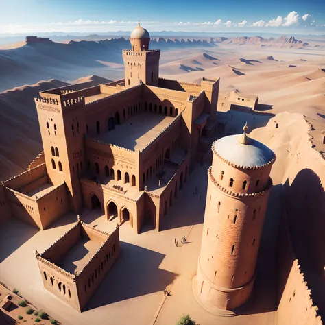 Moroccan castle Legendary architecture super detailed hyper realistic ...