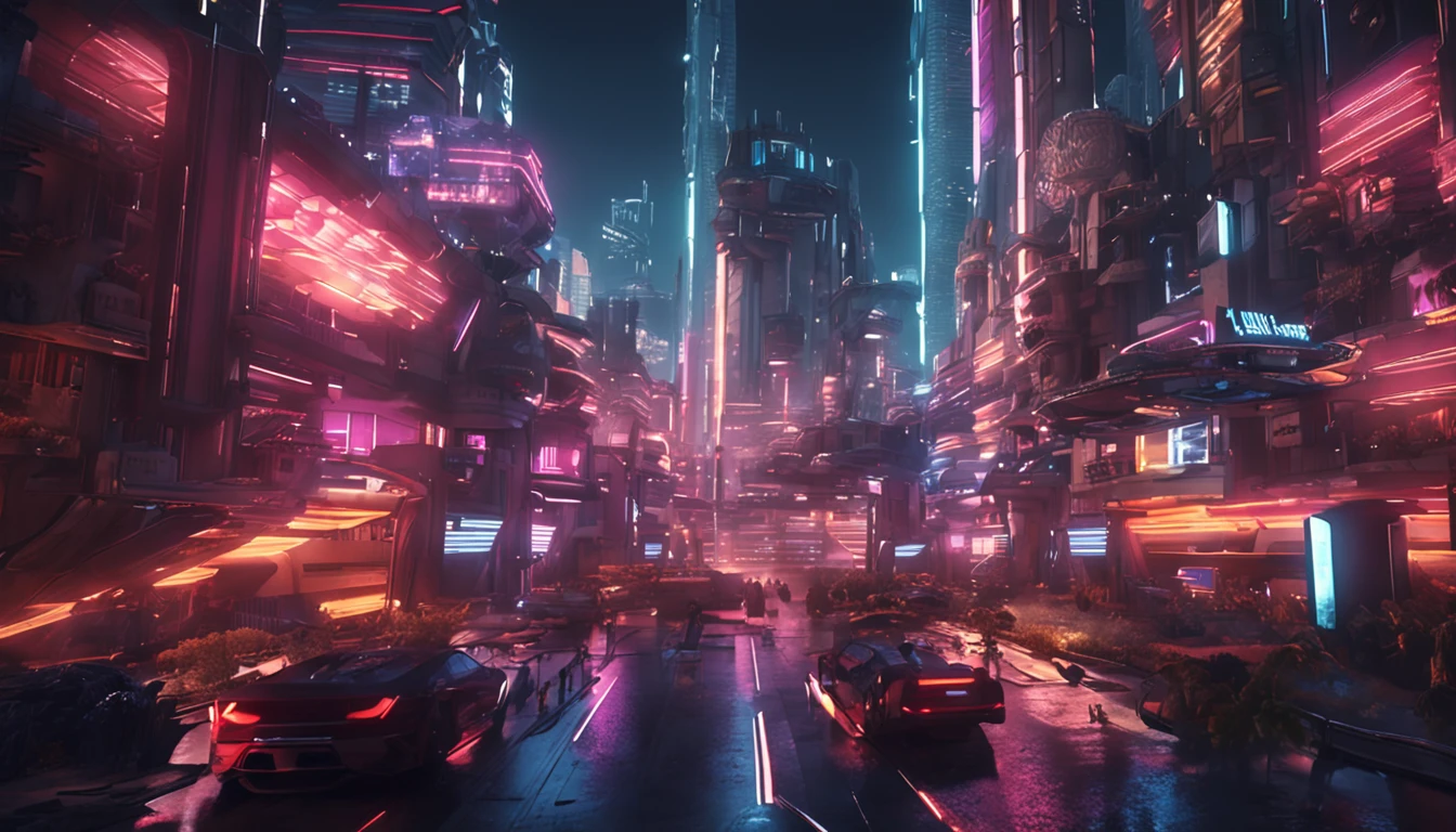 futuristic city - SeaArt AI