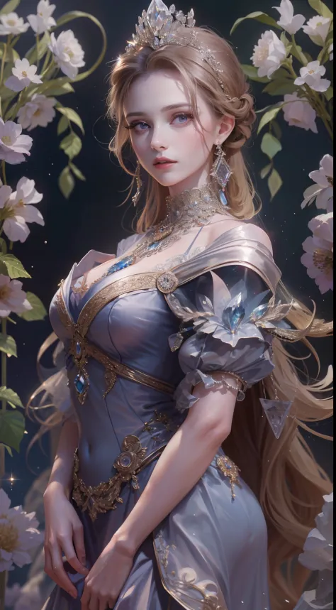 tmasterpiece, Highest high resolution，High-quality content, 8K quality photos with excellent detail, Perfect for presenting a dynamic bust of a noble maiden of 1, Do not appear on the hands，Delicate curves, Bend hair to create gorgeous and intricate fabric...
