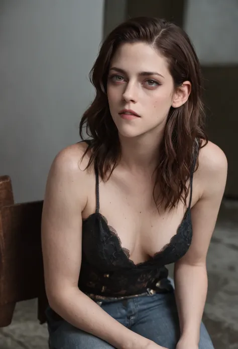 kristen stewart sentada