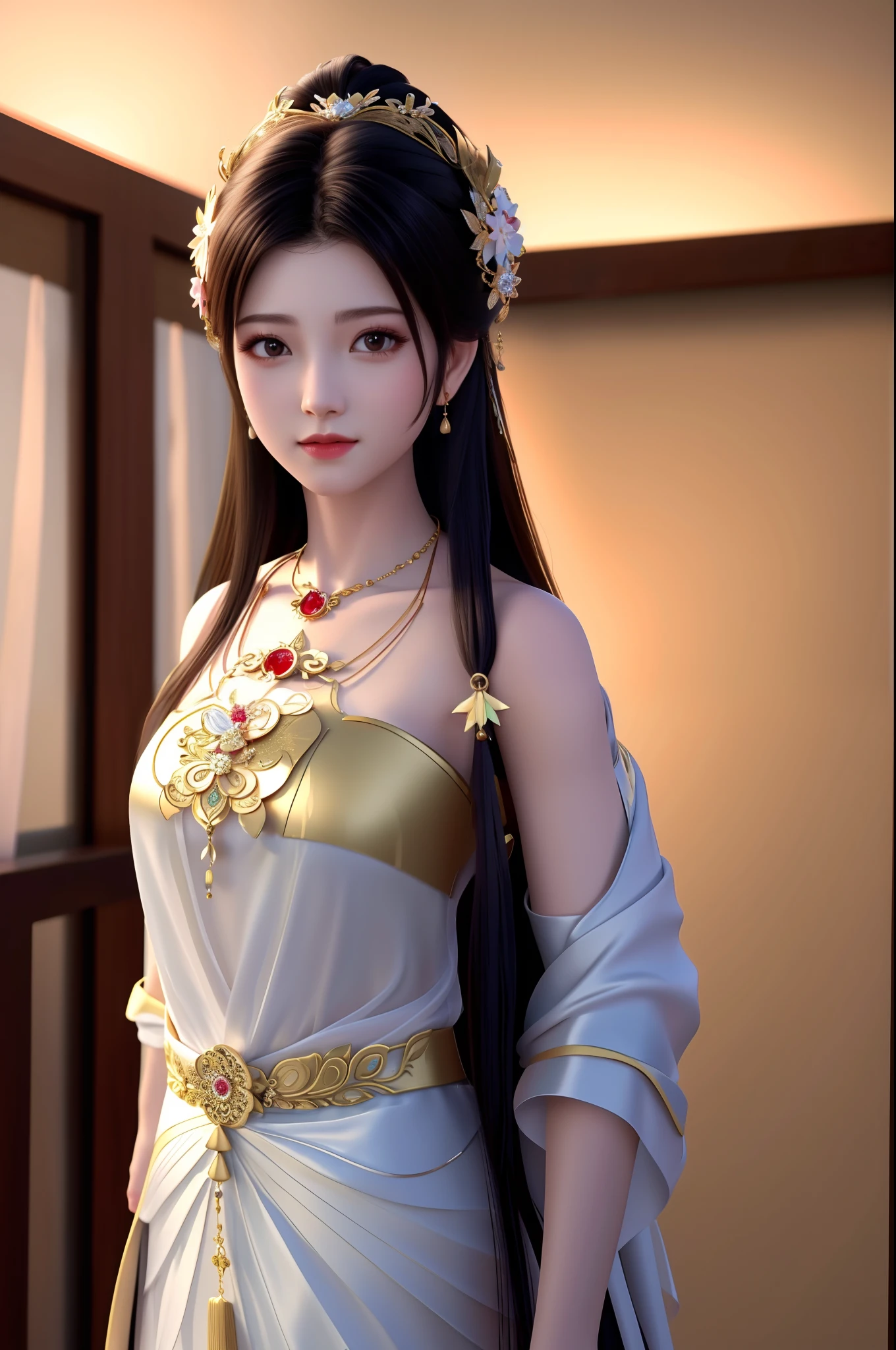 best quality, masterpiece, highres, 1girl,china wedding dress,hair ornament,necklace, jewelry,Beautiful face,upon_body, tyndall effect,photorealistic, dark studio, rim lighting, two tone lighting,(high detailed skin:1.2), 8k uhd, dslr, soft lighting, high quality, volumetric lighting, candid, Photograph, high resolution, 4k, 8k, Bokeh