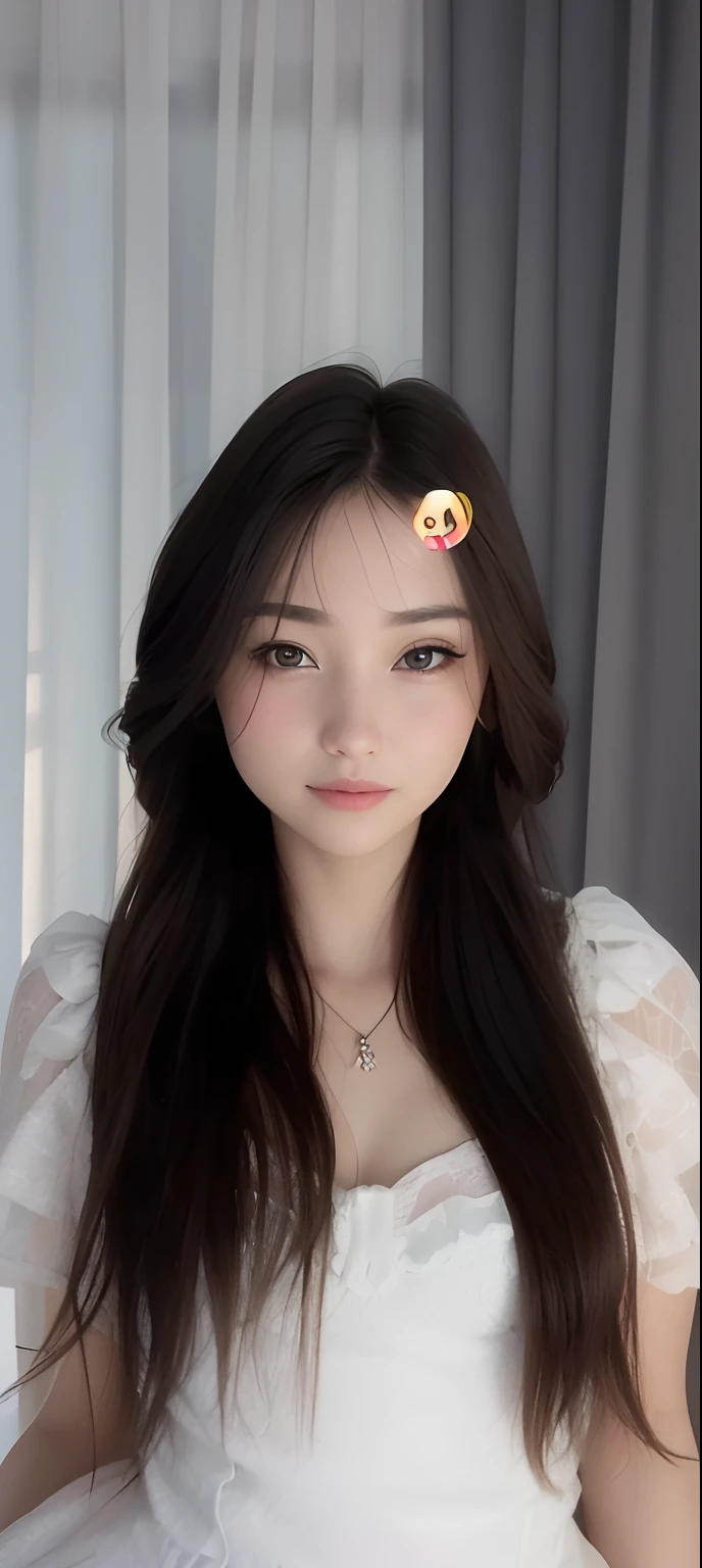 (8K), (Best quality), (Masterpiece:1.2), (Realistic), (Photorealistic:1.37), Ultra-detailed, 1girll, Cute, Smile, Closed mouth, Beautiful detailed eyes, Beautiful detailed nose