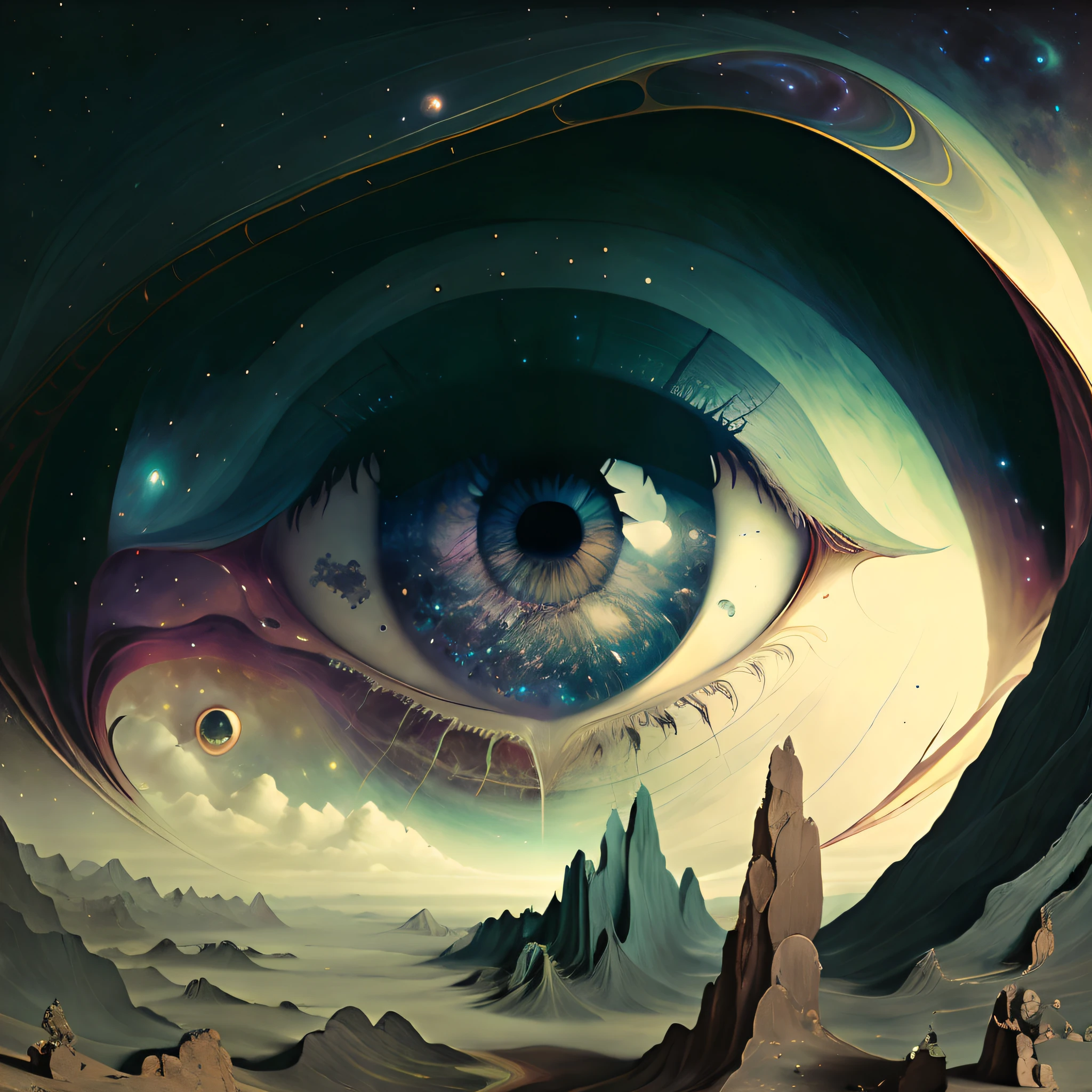 La galaxia en el ojo: surrealism
