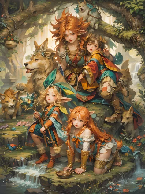 (absurdres, highres, ultra detailed, HDR), masterpiece, best quality, legend of mana character, detailed character