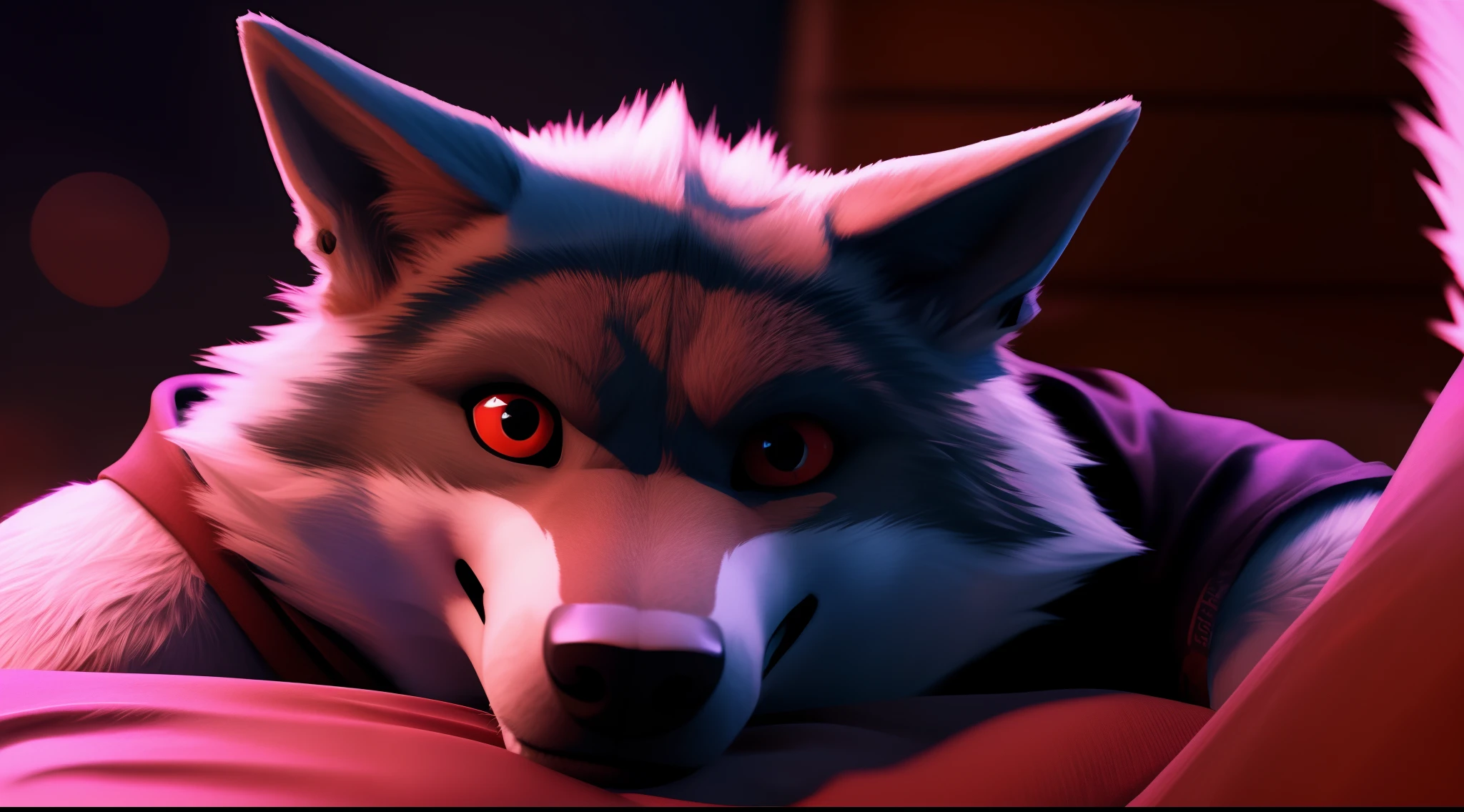 Todeswolf: zur Verwendung als Titelbild auf 3D ULTRA HD 8K
