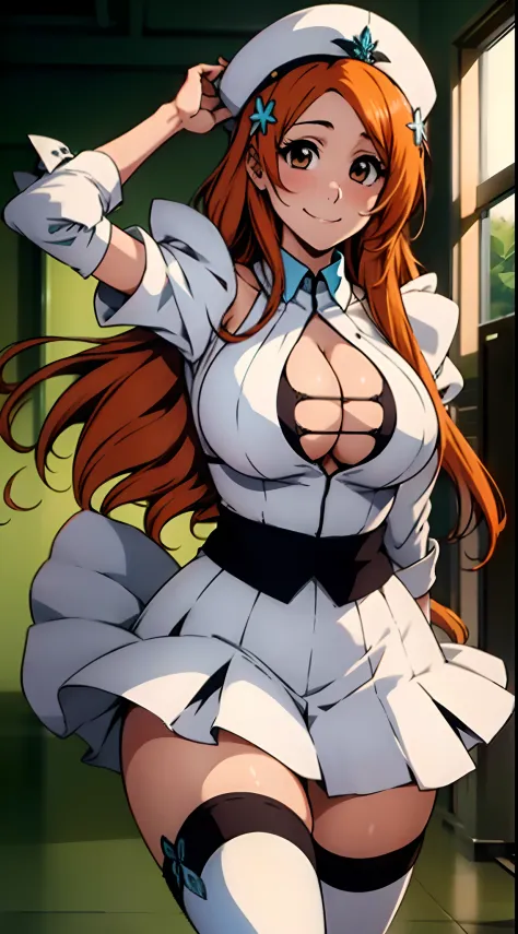 Orihime Inoue Bleach Girl Solo White Orihimesomakjskirt SeaArt AI