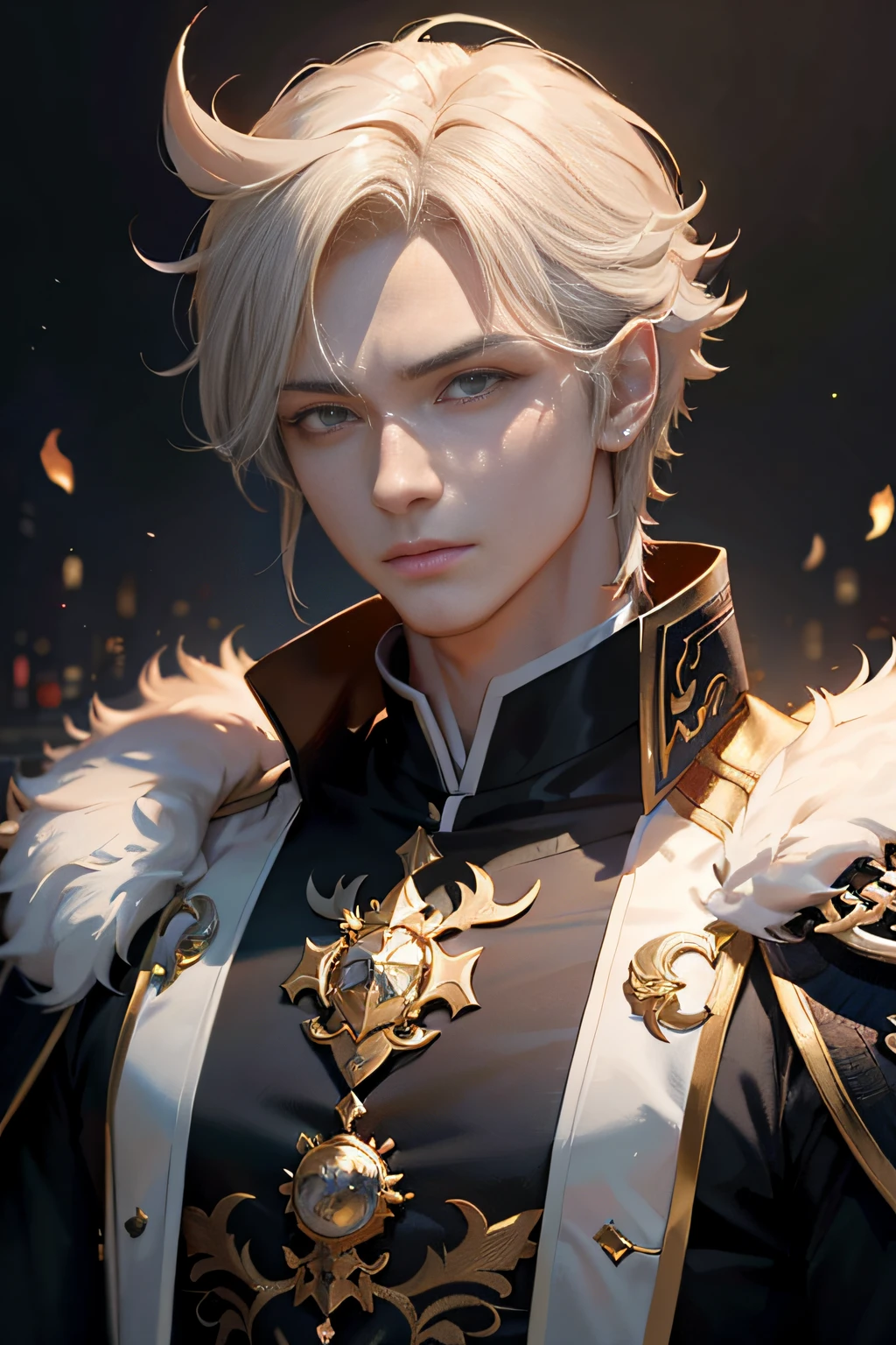 a close up of a person in a costume with a sword, beautiful androgynous prince, keqing from genshin impact, delicate androgynous prince, zhongli from genshin impact, ron, handsome guy in demon slayer art, casimir art, 2. 5 d cgi anime fantasy artwork, a portrait of a male elf