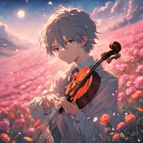 Violinist Anime Drawing : r/lingling40hrs