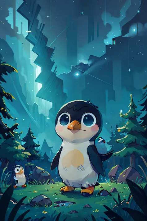 chibi anime penguins - SeaArt Al - Free Al Art Generator