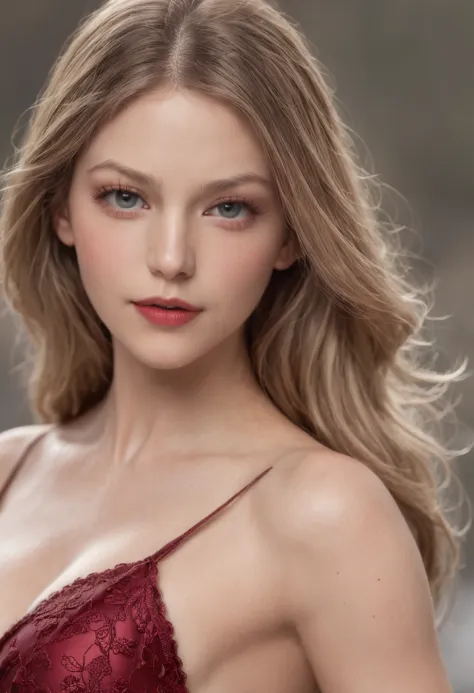 masterpiece,8k,high quality :1.1), (supergirl), hyper realistic, full body shot, photo, fully , beautiful eyes, , detailed face, large boobs, detailled , red lipstick, detailled ass, leg spread, naked,armur,sexy, Melissa Benoist, visible ,blond