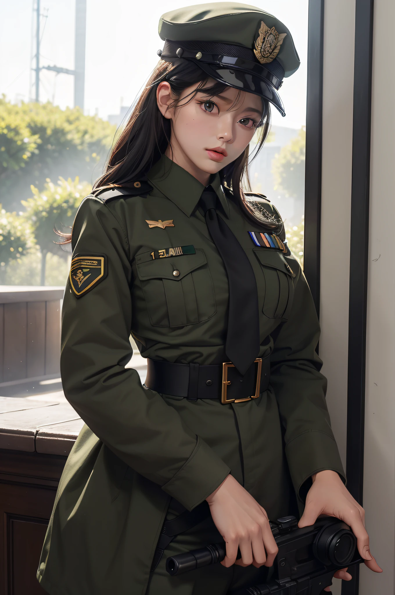 1girll, Female soldier，army su - SeaArt AI