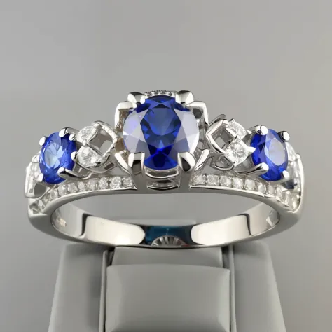 sapphires、diamond ring、1～2 carats、Crown elements