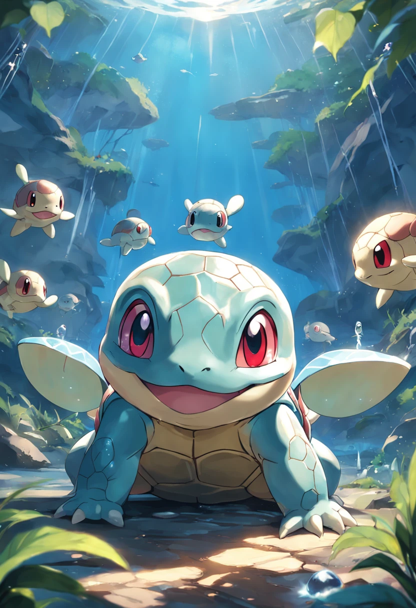 Squirtles Are Playful And Cute，liveliness And Agility，hard Carapace，red 