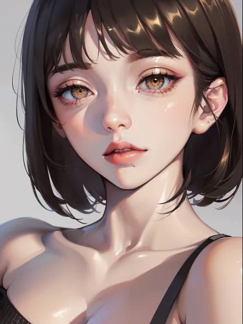 (masterpiece:1.3), (8k, photorealistic, RAW photo, best quality: 1.4), (1girl), beautiful face, (realistic face), (black hair, short hair:1.3), beautiful hairstyle, realistic eyes, beautiful detailed eyes, (realistic skin), beautiful skin, (sweater), absur...