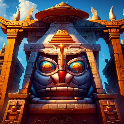 mayan,Resplendent,gameicon,highest masterpiece,high qulity,Temple