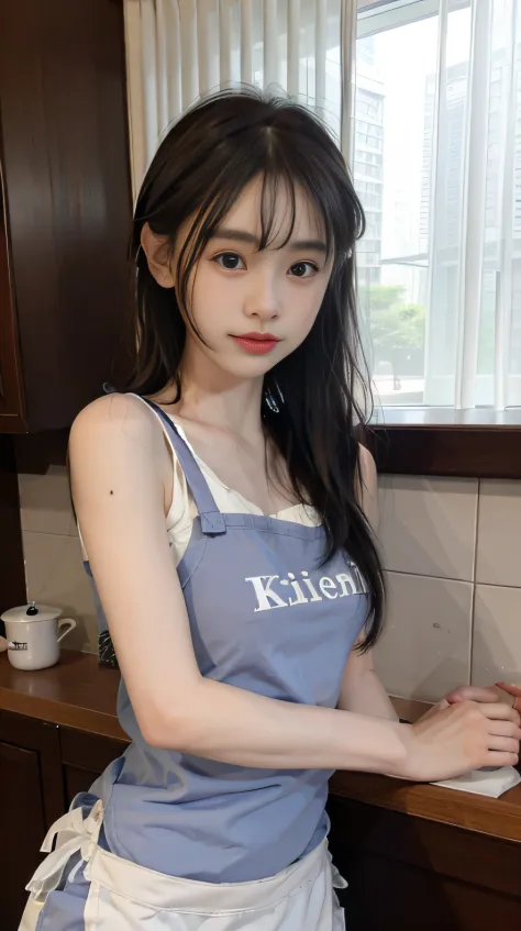 A woman who cooks、(kitchin_aprons:1.Wear 3)、nice hand、4K、A high resolution、tmasterpiece、top-quality、wear cap:1.3、((hasselblad ph...