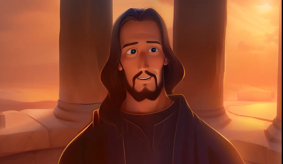 Jesus smiling
