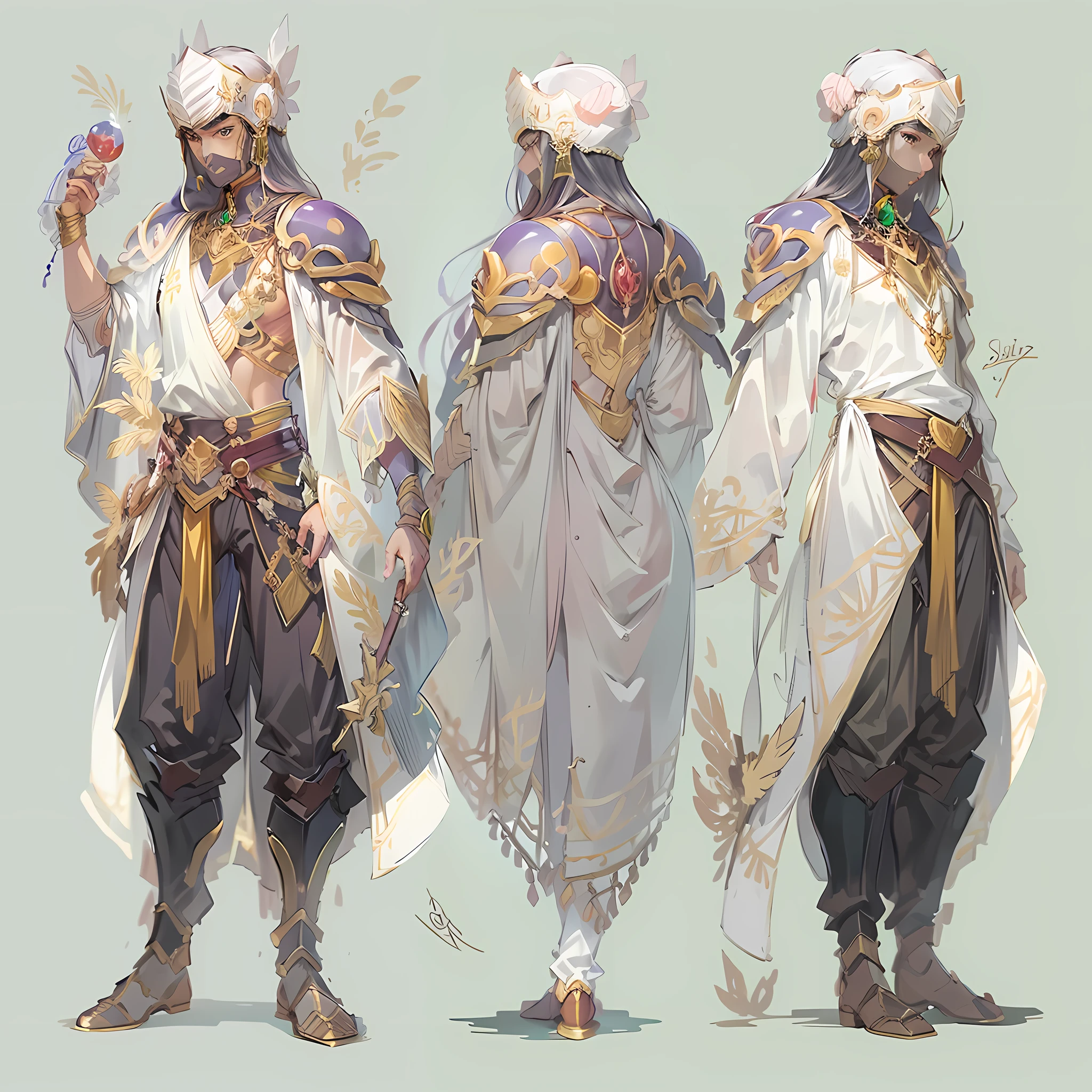 Female Wizard Character Design by LordCarmi on DeviantArt