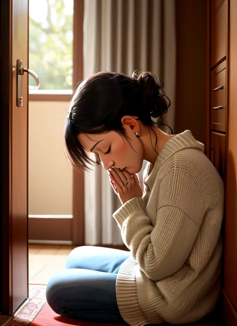 woman praying