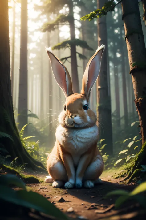 rabbit in the forest