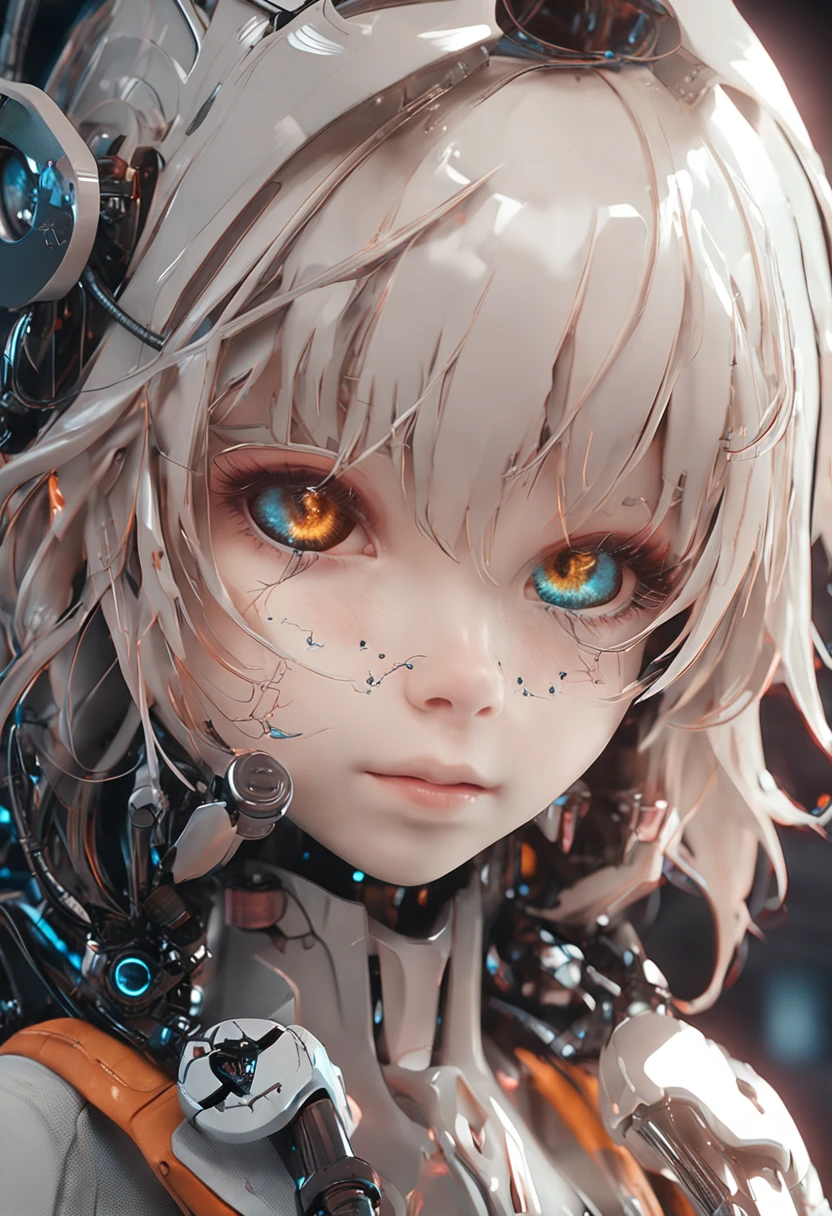 A close up of a person with a robot head and a helmet - SeaArt AI