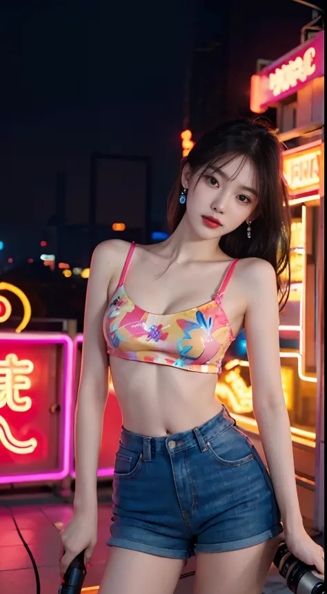 Masterpiece, Top quality, Best quality, Neon official art, Beautiful and aesthetic:1.2), Beautiful Chinese woman Bailu(1girll:1....