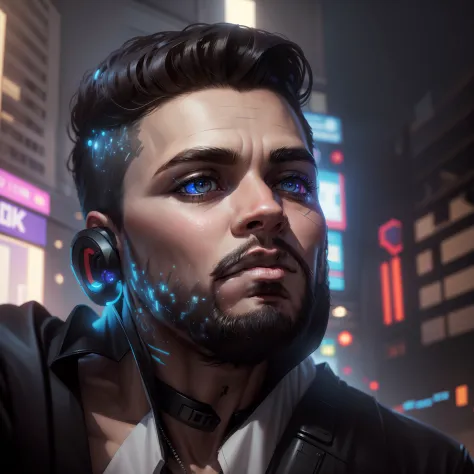 Change background cyberpunk handsome boy realistic face 8k