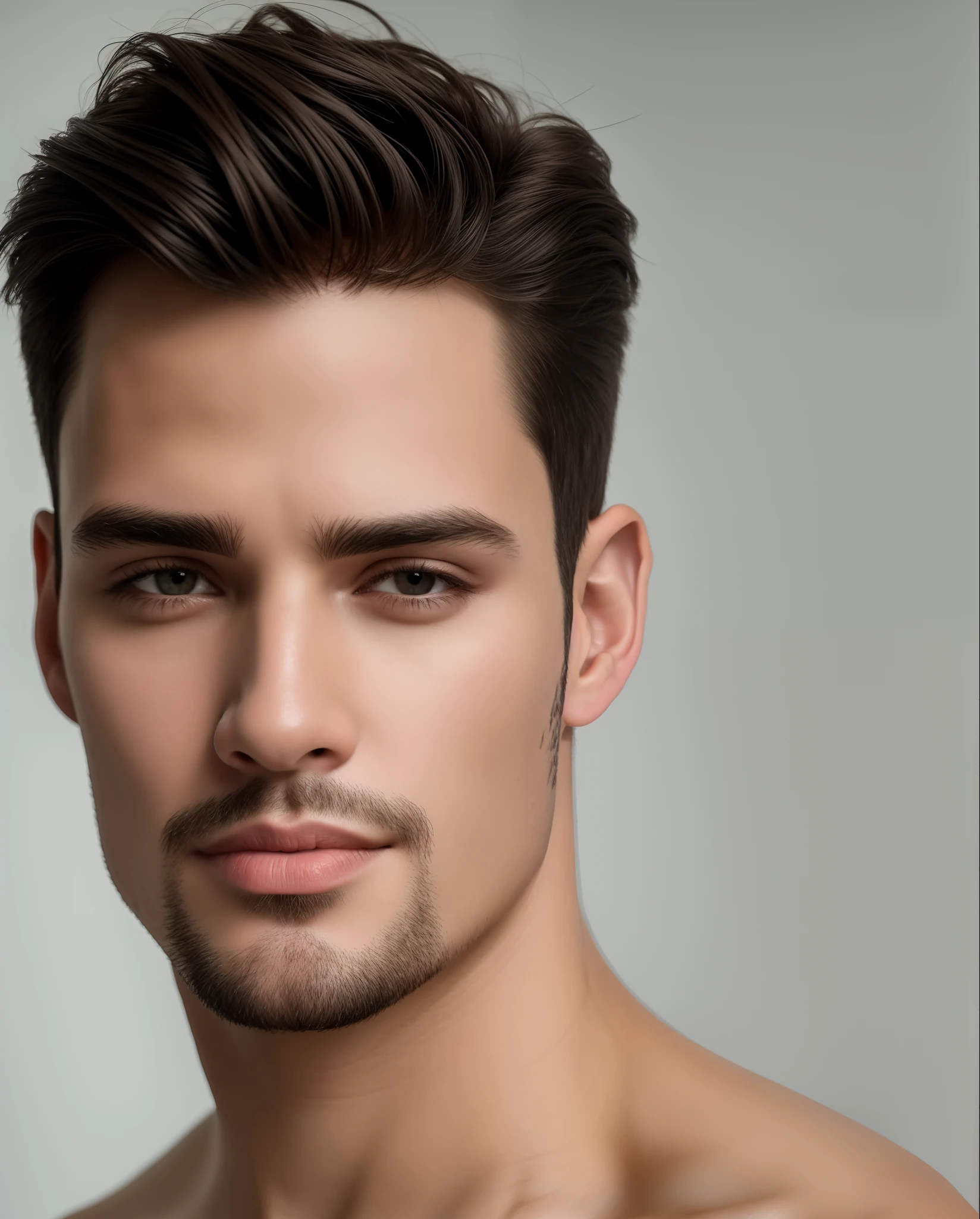 male portrait, beautiful  face, face perfect, Deliberate, Masterpiece artwork, best qualityer, highest quallity, cinematic lighthing, Very beauthful, ultra realisitic, comely,