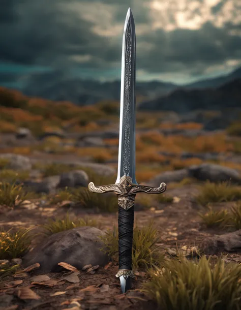 Detailed sword, Lying on the ground