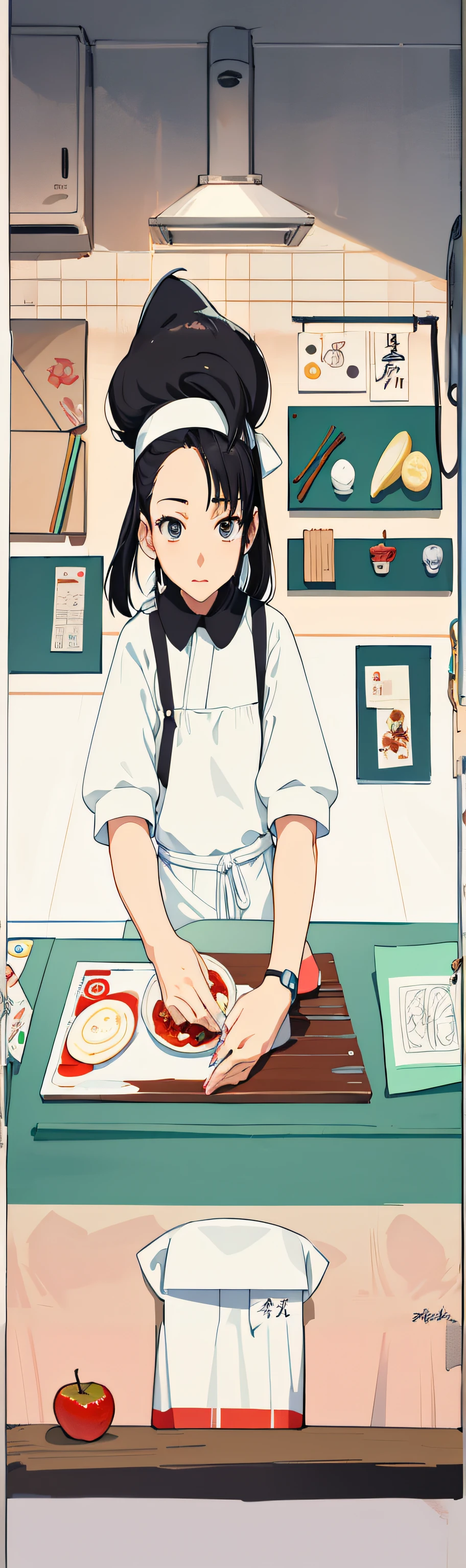 Drawing Chef Mangaka Character Anime, chef anime, black Hair, manga png |  PNGEgg