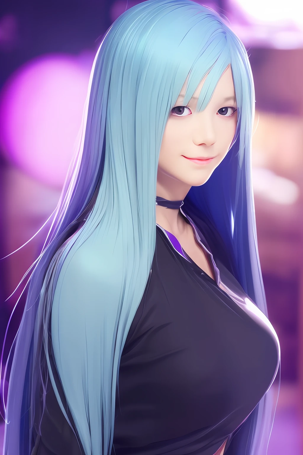 (master piece) brynhildr lancer fgo,teenager,happy,affectionately gaze, pretty round face,tall,very skinny,slender,light blue hair, detailed hair