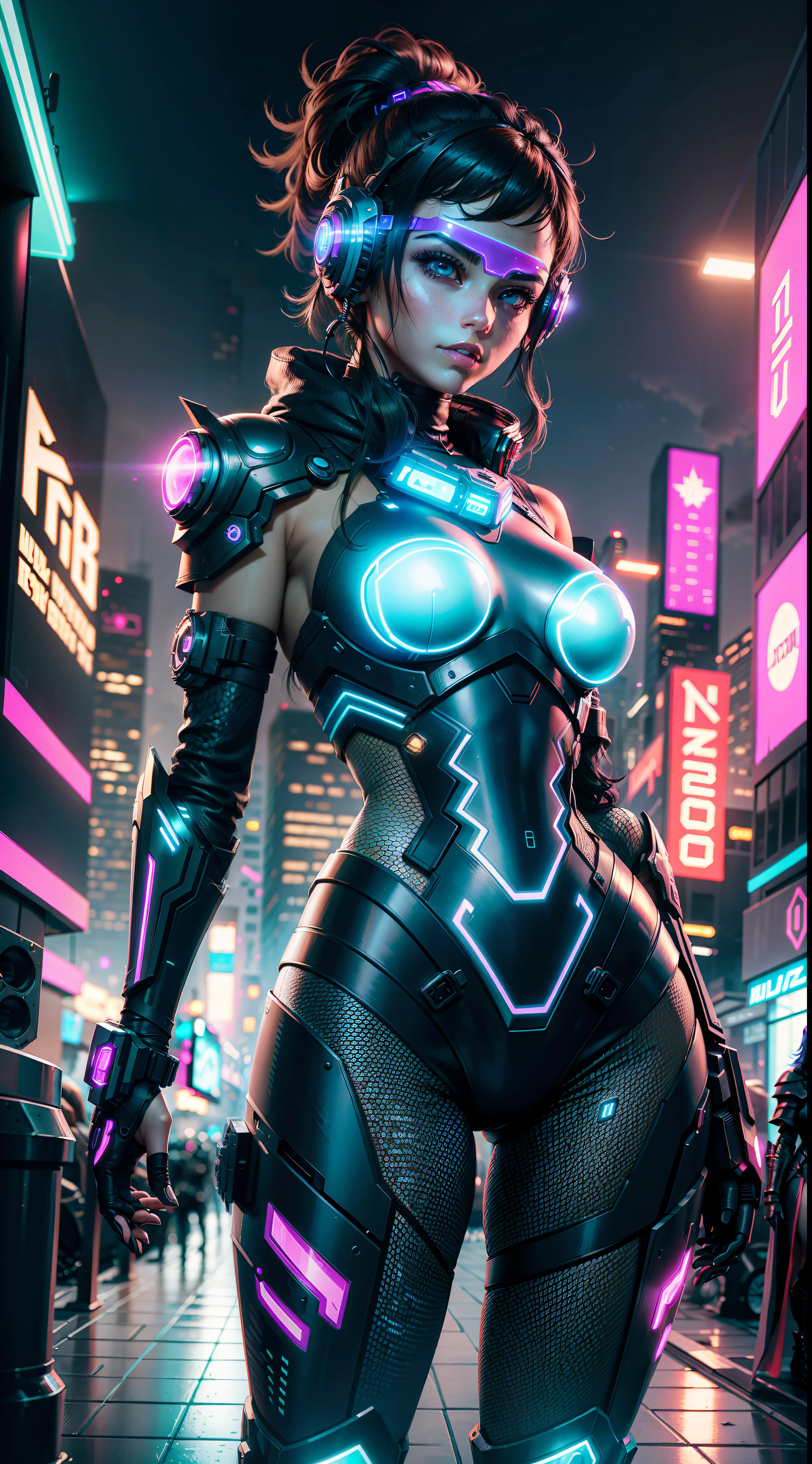 Beautiful Cyberpunk Girl In Bi Seaart Ai 2825