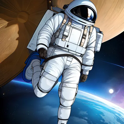 Spacewalk，The astronaut，Moon，planet earth，Magnificent views