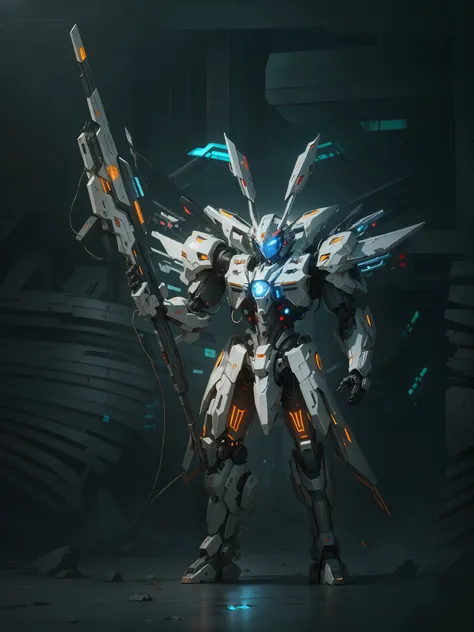 Anime mecha Lübu wearing a mecha suit，Anime Lvbu mecha，Digital ...