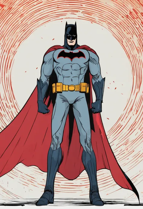 Batman DC. anime, disco Rigido, minimal details, poseable, corpo inteiro, 8k