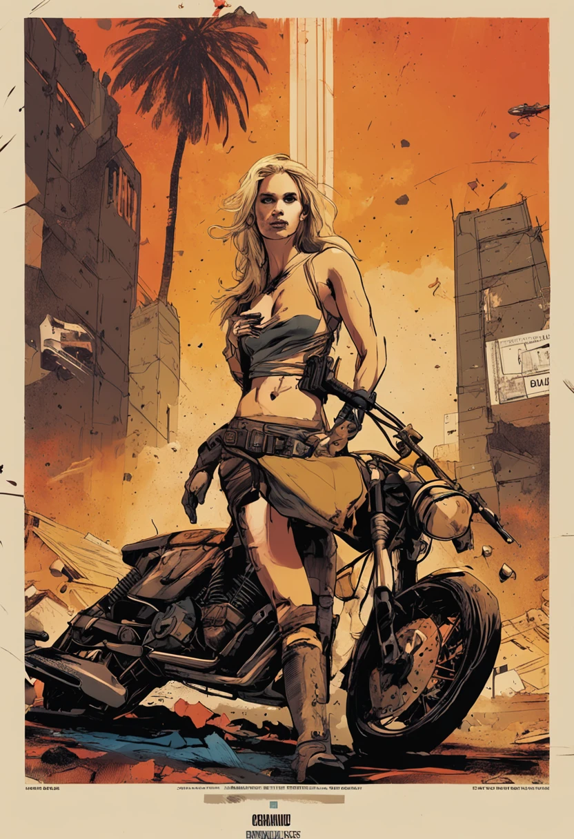 there is a special  edition poster of a " polaroid media artwork of complete naked blonde using marker as the medium, against an industrial background" game poster, official poster artwork, game promotional poster, official poster, full poster, military art, promotional poster art, beautiful cinematic poster, official print, videogames poster, craig mullins greg rutkowski, ( apocalyptic ) 8 k, craig mullins style, cinematic poster, apocalyptic 8k, apocalyptic 8k