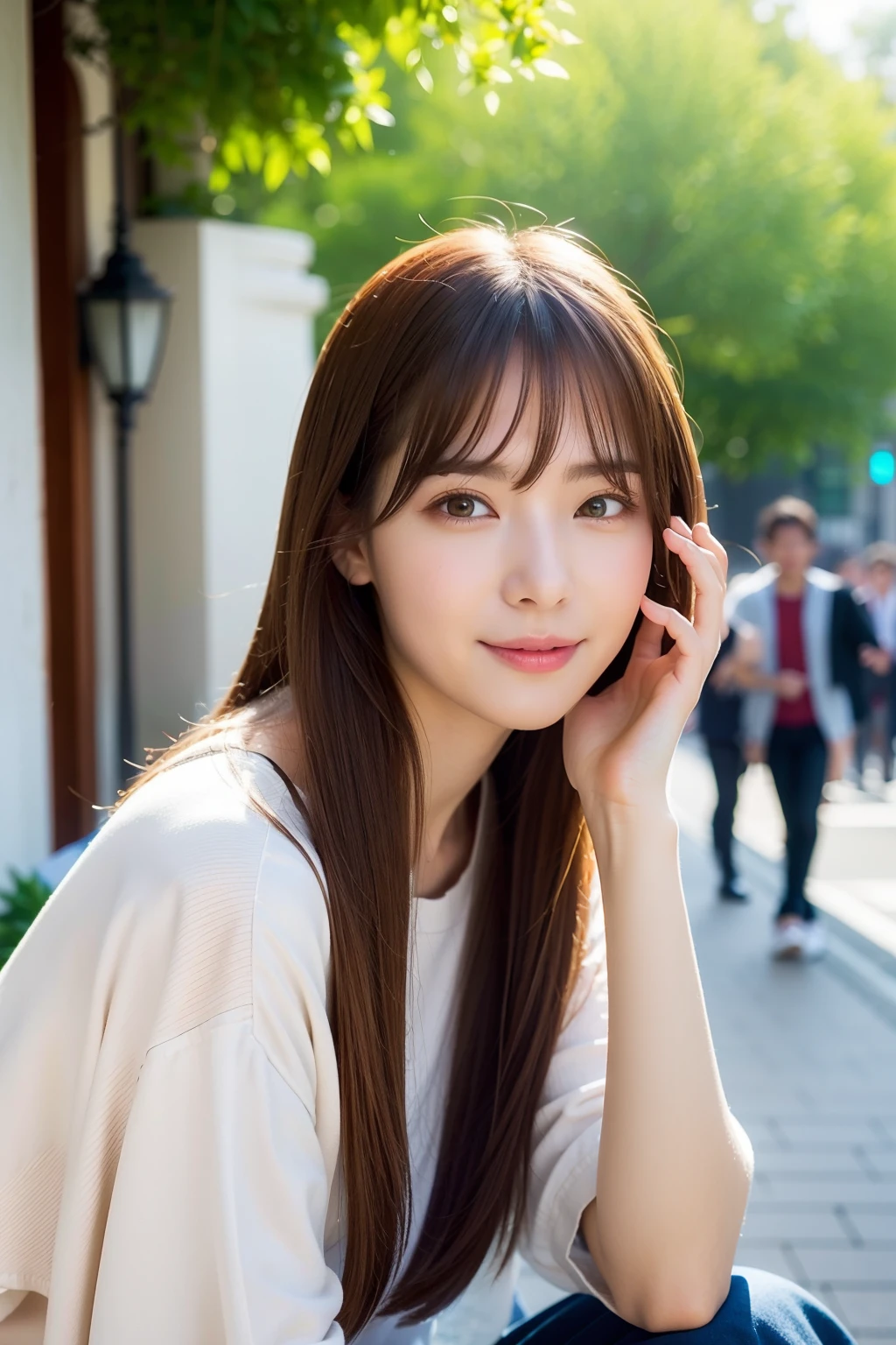 Close up photo of a girl、Brown hair、、Hot spring in the background、Natural hot springs
Highest Quality、realisitic、Photorealsitic、(intricate detailes:1.2)、(delicate detail)、(ciinematic light、best quality backlight)、Clear Line、foco nítido、Lifelike face、Detailed face
Unity 8K Wallpapers、超A high resolution、(Photorealsitic:1.4)、looking at the viewers、full body Esbian、(In the street)、(Casual wear)、(full body Esbian)、the pose