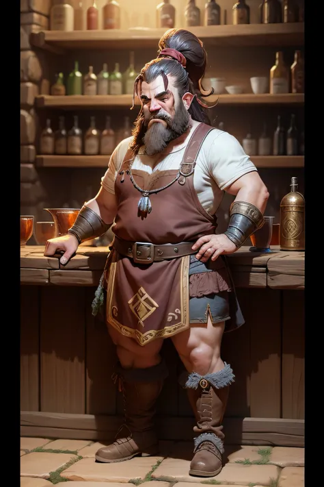 Usando a arte de Dungeon and dragons, Make a Dwarf Tavern Keeper ...