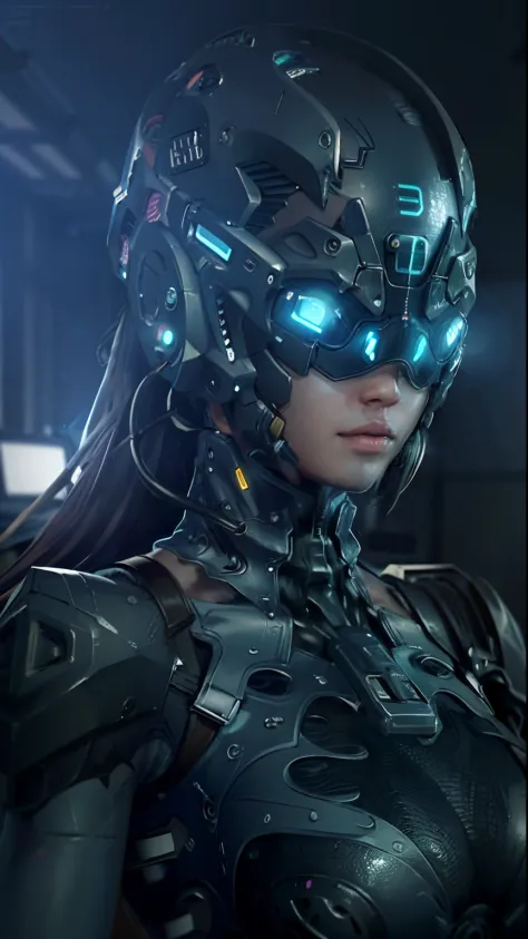 ((Best quality)), ((masterpiece)), (highly detailed:1.3), 3D,rfktr_technotrex, beautiful cyberpunk woman with voluminous hair hacking a computer terminal,computer servers, LCD screens, fibre optic cables, corporate logos,HDR (High Dynamic Range),Ray Tracin...