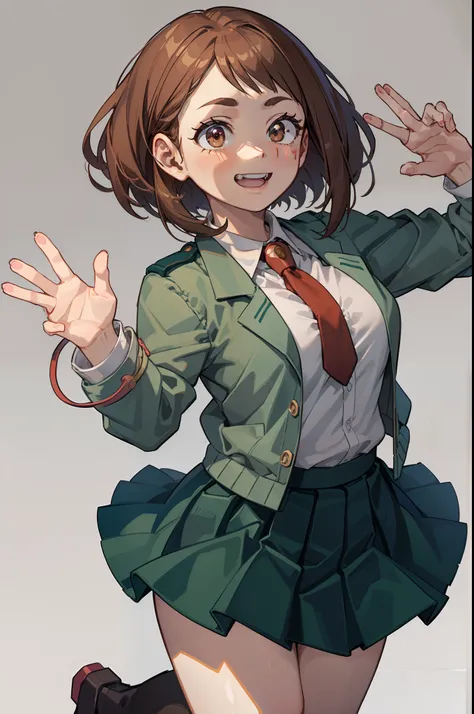 [ochako uraraka; Boku no hero academia], ((masterpiece)), ((solo ...