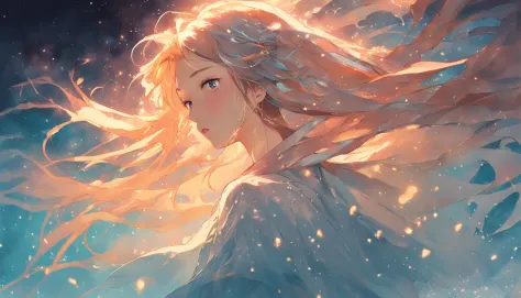 Deities々Beautiful Woman, flowing beautiful hair, ethereal beauty, beautiful fantasy art portrait, ethereal fantasy, Clothed in the energy of the universe, beautiful digital works of art, beautiful fantasy art, a beautiful artwork illustration, incredibly e...