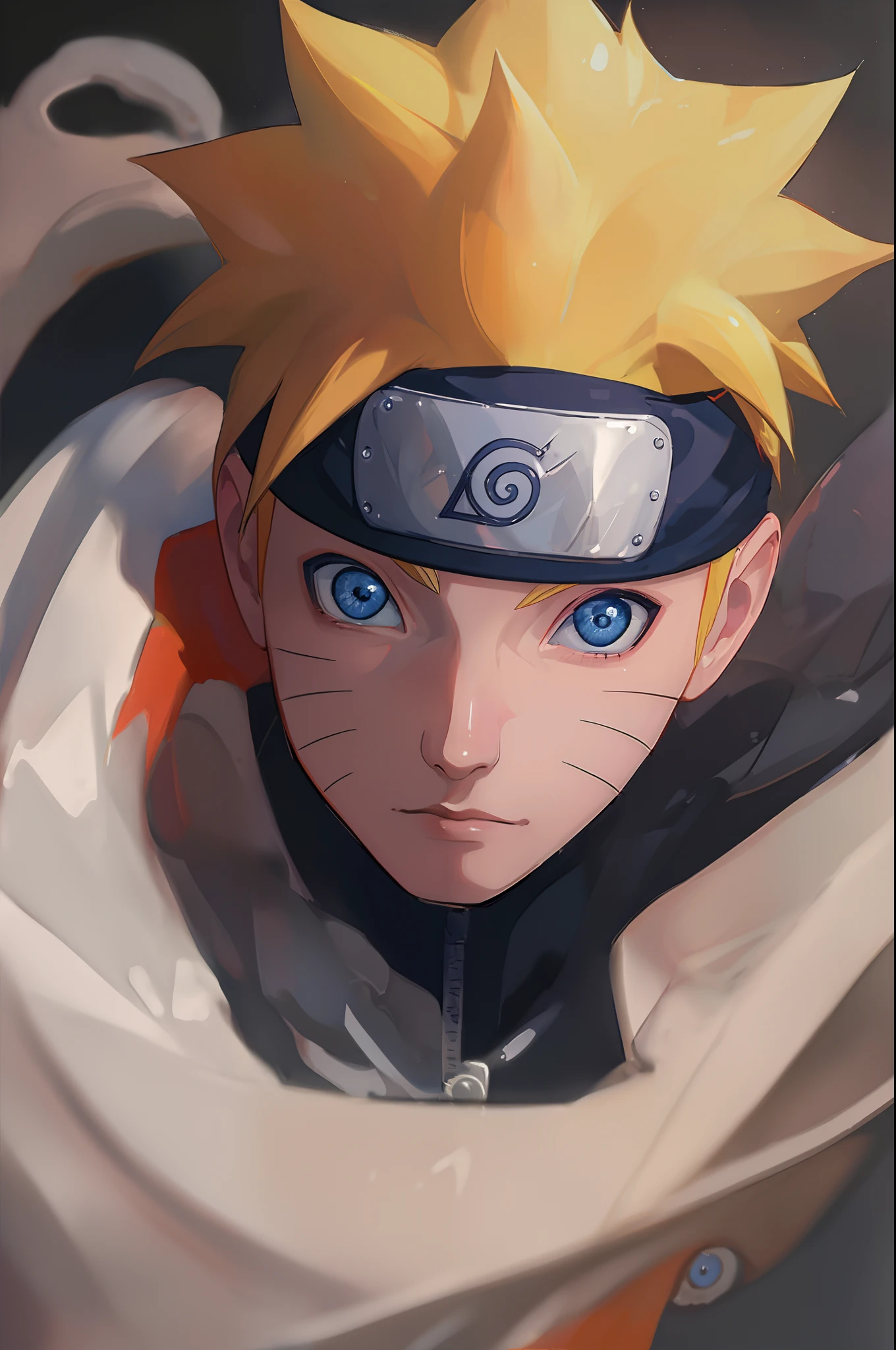 uzumaki naruto , manga,full body, upper body, HD, masterpiece, blue eyes, blue eyes, masterpiece, best quality,(( intricate lighting , facing camera)), close up