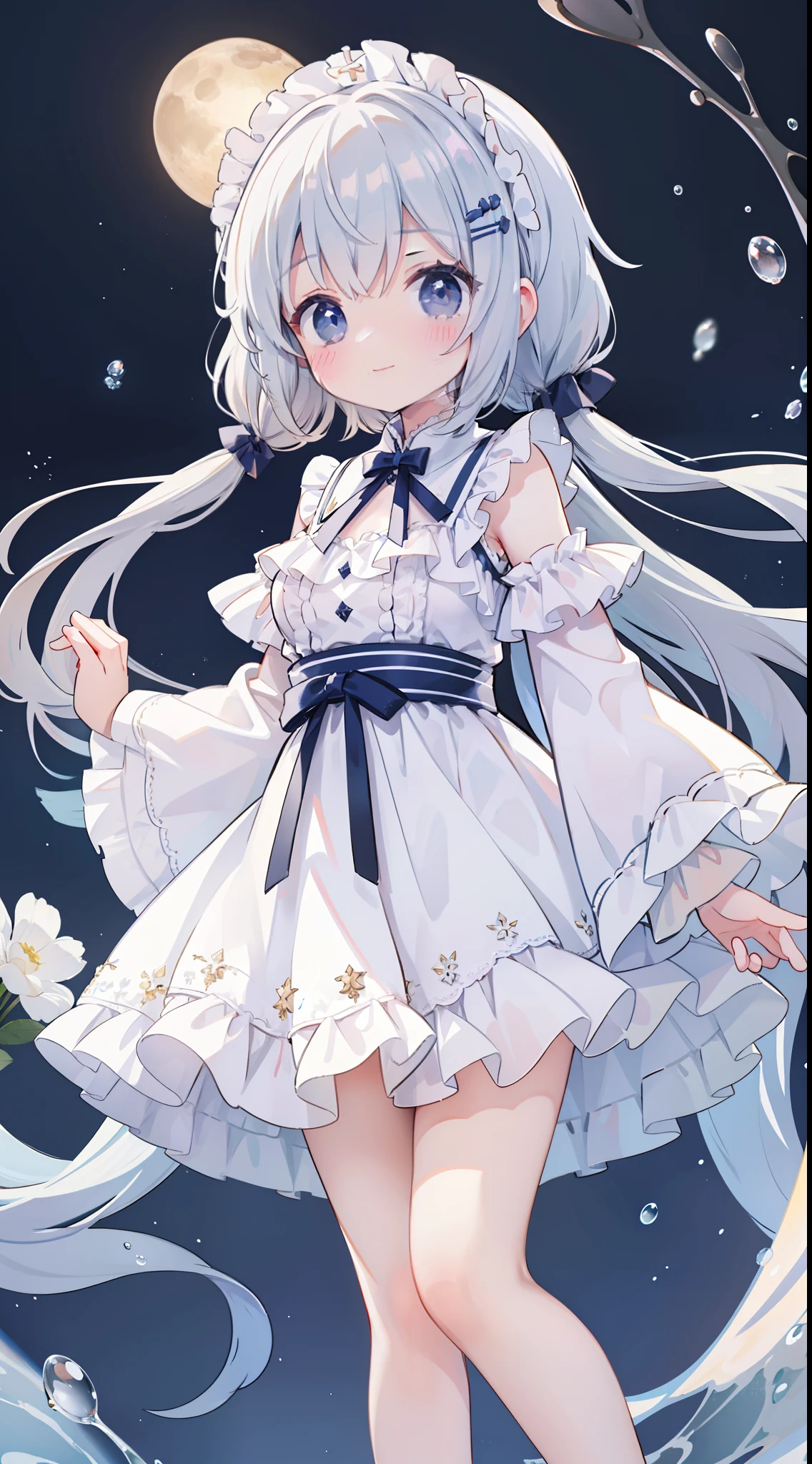 (loli:1.4), smile, shining faintly,(concept art:1.2), (game event cg:1.2),(big breasts:0.8),
BREAK
A pretty girl wrapped in a white dress, with frills and delicate lace. The evening sky is filled with nostalgic feelings. A dream of a distant day, echoing in my heart. The smile of childhood dances in the wind. The moments that have passed warm my heart. With the light of the setting sun and a gentle smile. Embrace precious memories as if against the flow of time. A graceful dance of frills, a delicate song of lace. Nostalgia is close to your heart, and a girl in a white dress shines beyond time.
BREAK