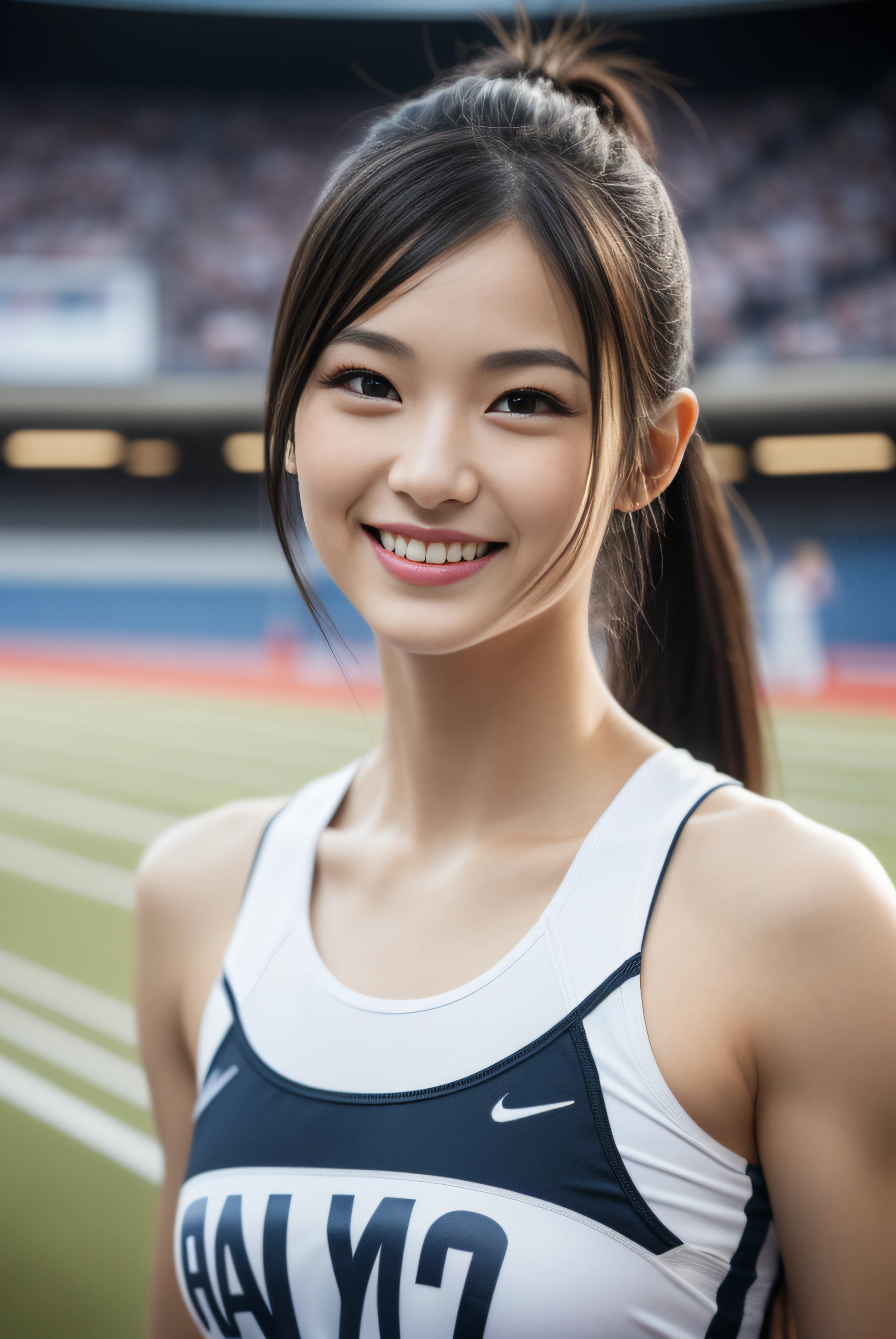 Full Bodyesbian、japanese Beauty Girl、two Shot、track And Field Uniform、shoulder