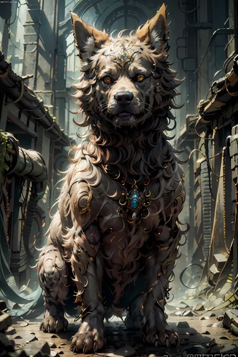 dog, full body, Illustration, cinematic light, high resolution, best quality, ultra detailed, masterpiece,