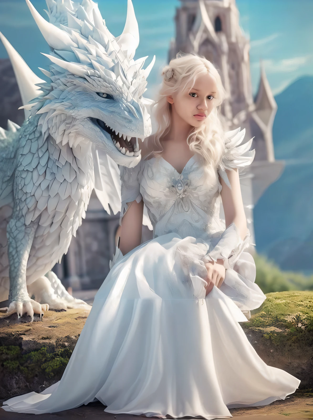 White Dragon Dress