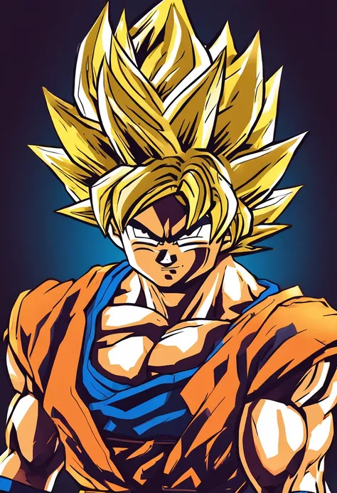 Vegetto Super Saiyan Transformation Arms Crossed ::n_style drawing, Low ...