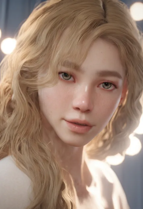 Best quality, ultra high res, (photorealistic:1.4), Masterpiece,Best quality,ultra-detailed,8K,detailed light,detailed shadow,RAW, (detailed skin),(realistic:1.2), 1 japanese girl,face,18 year old,blonde hair,long hair, green eyes,  in a bathtub with lots ...
